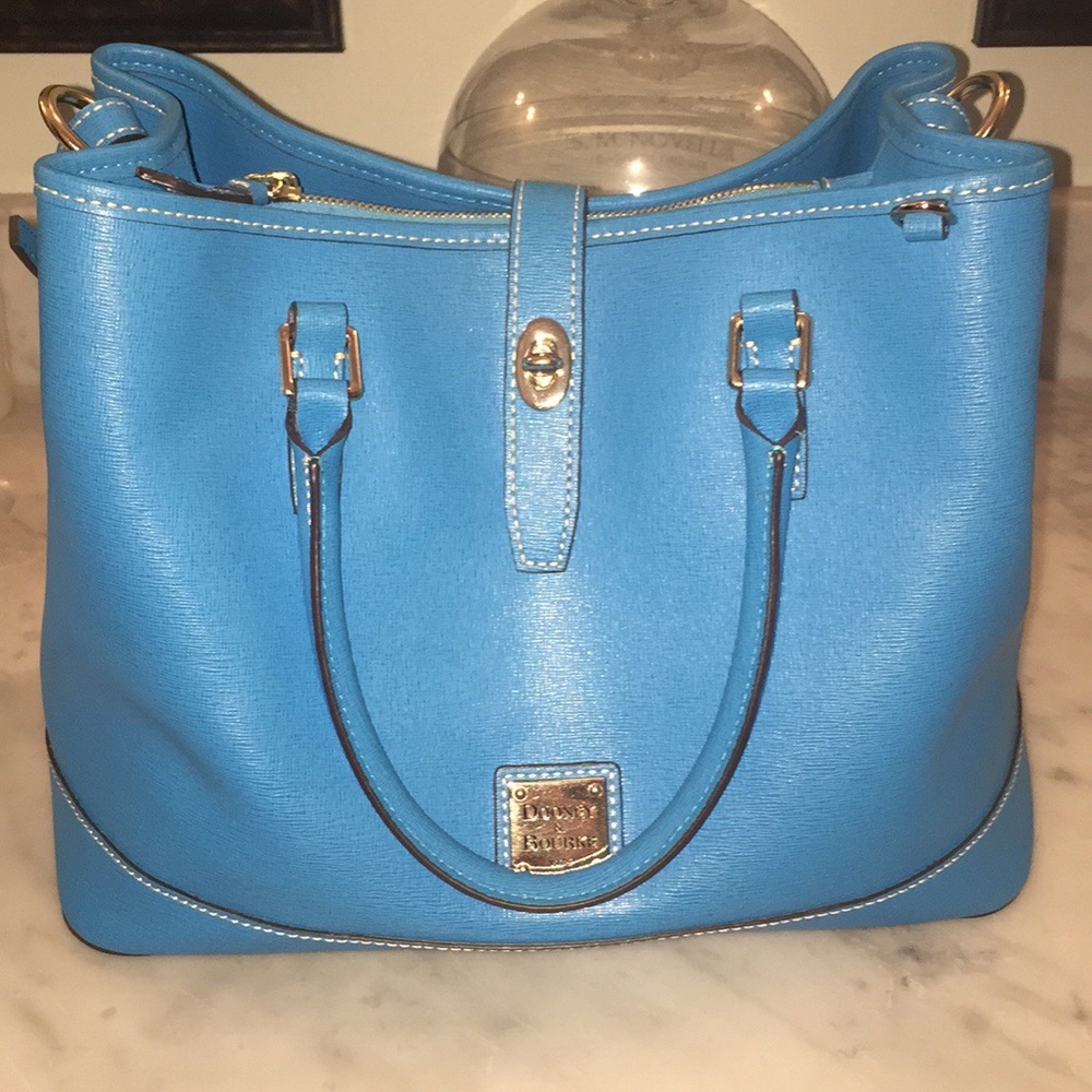 Dooney Perry Satchel Turquoise